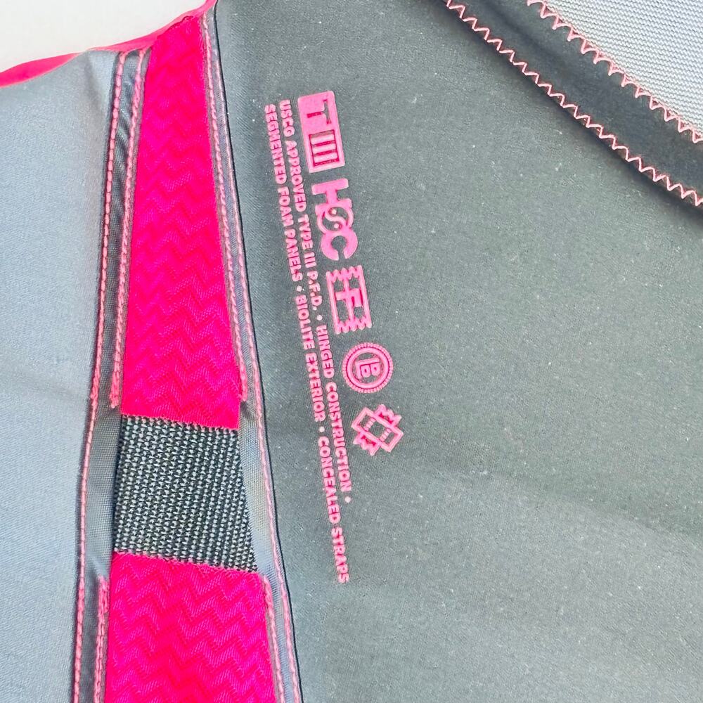 Hyperlite Women’s XL pink gray vest swimming life preserver jacket - Picture 7 of 8